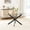50" Dining Table, variant on 50" Rectangular Glass Dining Table for 4-6 People, Modern Tempered Glass Kitchen Table with Irregular Stainless Steel Legs, Dining Table for Small Space, Apartment, Home Office