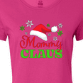 thumbnail image 4 of Inktastic Mommy Claus with Christmas Santa Hat and Snowflakes Women's T-Shirt, 4 of 5