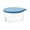 Blue, variant on Small Glass Bowls with Airtight Lids – 8oz Leak-Proof Custard Cups, Food Prep Mixing Bowls for Sauces, Dips, Desserts – Microwave Safe – White Elephant Gifts for Adults