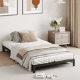 thumbnail image 1 of 6 Inch Twin Bed Frame Without Headboard, No Box Springs Needed, Low-Profile Metal Platform Bed Frame Supporting Mattress Foundation, 700 Lbs Load Capacity / Easy to Assemble / Noiseless / Black, 1 of 7