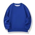 thumbnail image 4 of Abcomgle Girls Sweatshirt Size 10-12 Cute Crewneck Long Sleeve Girls Pullover Sweatshirt Fashion Solid Color Sweaters for Teen Girls Fleece Fall School Clothes for Teen Girls, 4 of 5