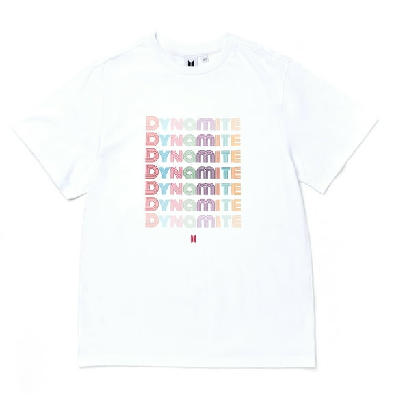 BTS "Dynamite" T-Shirt (White) - Small (Official Merchandise)