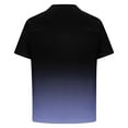 thumbnail image 3 of Camisas de Suéter para Hombre Gradación de Impresión Turndown Cuello Blusa Deportiva, Poliéster Ligero para Verano Casual Y Uso Diario, 3 of 8