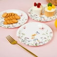 thumbnail image 4 of 48Pcs Wildflower Paper Plates Watercolor Floral Disposable Party Dessert Plate 7" Rustic Botanical Butterflies Plates for Spring Summer Bridal Baby Shower Tea Party Supplies (48), 4 of 10