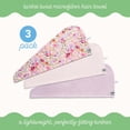 thumbnail image 3 of Turbie Twist 3 pack Microfiber Turbie Twist Hair Towels - Floral, 3 of 7
