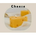 thumbnail image 3 of KLYNE - Cheese Shaped Scented Decorative Candle - Cute Fun Home Kitchen Food Decor Gift, 3 of 6