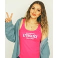 thumbnail image 4 of Somebody's Emergency Contact Tank Top for Women Funny Sleeveless Tee for Ladies Neon Pink Tank Top XX-Large, 4 of 4