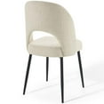 thumbnail image 6 of Pemberly Row 33.5"H Fabric Dining Side Chair in Black and Beige (Set of 2), 6 of 8