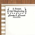 thumbnail image 2 of Printtoo Personalized Blue Self Inking A Sweet Ending To A New Beginning Stamp Custom Wedding Favor Rubber Stamper -68 x 30 mm, 2 of 6