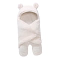 thumbnail image 3 of Colcha de abrazo para recién nacido, saco de dormir de terciopelo para bebé, manta de toalla envolvente para bebé Levamdar LN-0069, 3 of 6