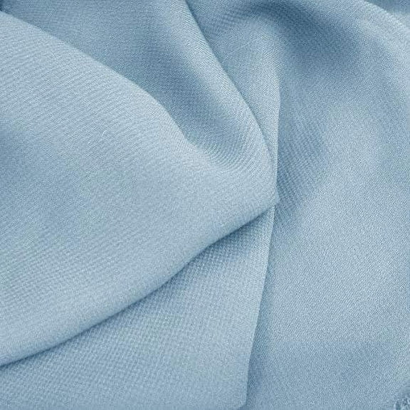 60" Wide Chiffon Fabric 100% Polyester - Perfect for Wedding Dresses, Elegant Gowns, DIY Decoration, Drapery - Babyblue, 10 Yards