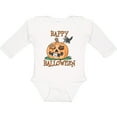 thumbnail image 3 of Inktastic Happy Halloween Kittens in a Pumpkin Boys or Girls Long Sleeve Baby Bodysuit, 3 of 5