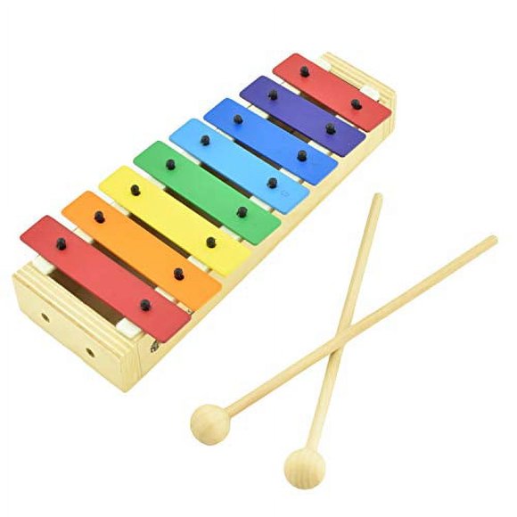 MUSICUBE Xylophone pour Enfants Xylophone en Bois avec Maillets Instrument de Musique Orff pour Apprentissage Éducatif et Préscolaire Kit de Percussion pour Bébé avec Réglage Professionnel Choix de Cadeau pour Enfants d'Âge Préscolaire