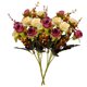 thumbnail image 1 of Ramo de rosas de cristal artificial Ceremonia de banquete de boda Decoración floral de tela de seda rosa falsa, Cameo Brown Noticed HA6935-04B, 1 of 6