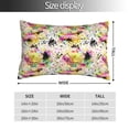 thumbnail image 2 of Fuzoiu Retro Musical Print Pillow Case with Hidden Zipper,Pillow Covers,Soft and Comfortable Pillowcase-14"x20", 2 of 6
