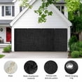 thumbnail image 2 of Black Burlap Texture Garage Door Cover Banner 6 x 13 FT, Farmhouse Vintage Black Garage Door Curtains Backdrop with Grommets for Indoor Outdoor Wall Party Porch Yard Decorations Background, 2 of 9