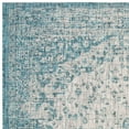 thumbnail image 2 of SAFAVIEH Courtyard Kebo Traditional Indoor/Outdoor Area Rug, 6'7" x 6'7" Square, Teal/Cream, 2 of 4