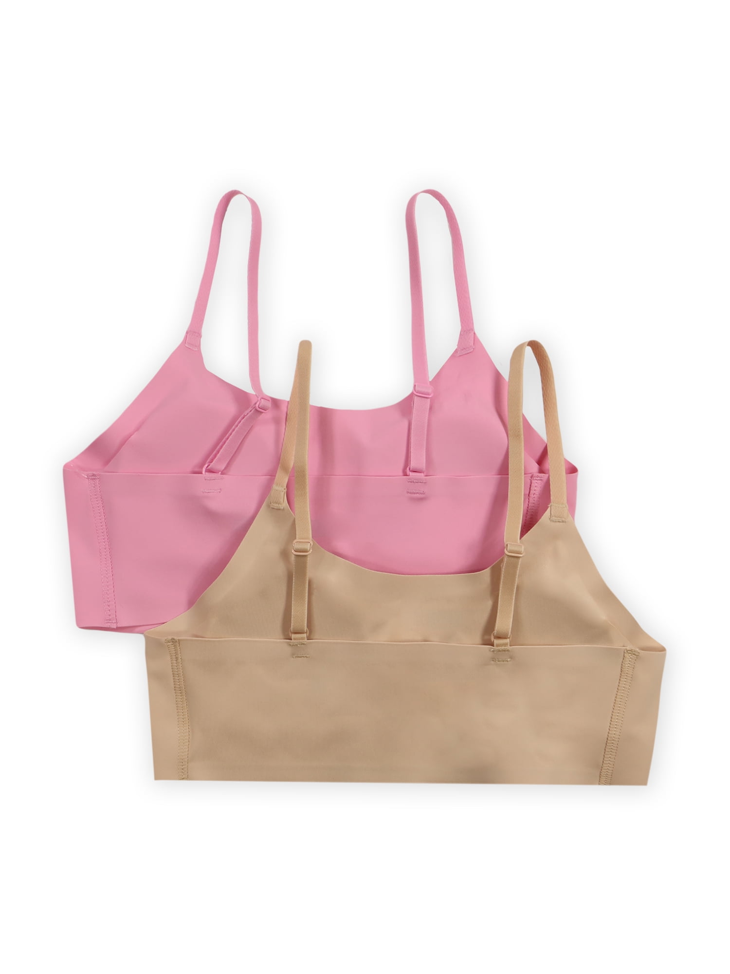 Wonder Nation Girls Invisible Scoop Neck Bra, 2-Pack, Sizes (XS-XXL)