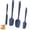 Midnight Blue, variant on U-Taste 600°F Heat Resistant Silicone Spatulas: Flexible Food-Grade Silicon Baking Scraper, Kitchen Cooking Mixing Utensils with Upgraded Sturdy Handle Tip for Nonstick Cookware (4-Pc., Black)