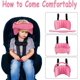 thumbnail image 5 of Reposacabezas de coche para bebé, color rosa, ajustable, cómodo, protector de cojín de apoyo para la cabeza, 5 of 5