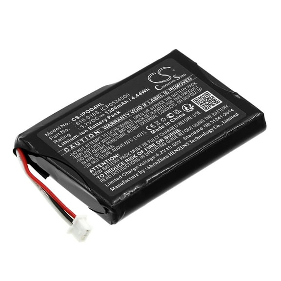 Replacement Battery for Apple iPOD 4th Generation,iPOD Photo,iPOD U2 20GB Color Display MA1,Photo 30GB M9829,Photo 30GB M9829,A,Photo 30GB M9829B,A,Photo 30GB M9829CH,A,1200mAh