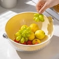 thumbnail image 3 of Fruit Plate Material Round Double Water Filter Decorative Plate Household Dishwasher Snack Plate Candy Plate Fruit Plate, 3 of 6