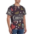 thumbnail image 5 of Rocae Merry Christmas for Men's Moisture-Wicking Crew Tee - T-Shirt for Sports, Outdoor Activities, and Casual WearLarge, 5 of 9