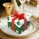 thumbnail image 1 of Paquete de 10 cajas de regalo navideñas plegables con lazos estereoscópicos para dulces navideños, 1 of 5