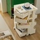 thumbnail image 2 of Gabinete de esquina verde nórdico, almacenamiento moderno y sencillo para dormitorio, mesita de noche para sala de estar, organizador de esquina moderno para espacios pequeños, 2 of 4
