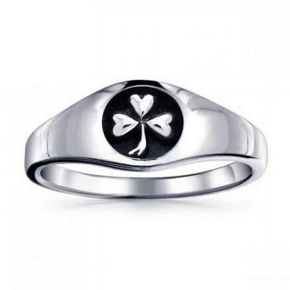 Celtic Heritage Irish Shamrock 925 Sterling Silver Ring Jewelry Lucky Clover