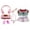 D, variant on BINGLI 17cm Doll Clothes, Dolls Keychain Accessories Outfit Set, Designer Plush Dolls Clothing, Premium Handmade Pink 7-Piece Clothes ( No Dolls )