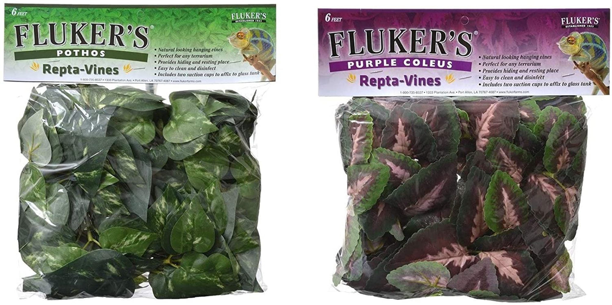 Flukers Repta Vines-Pothos for Reptiles and Amphibians 2-Pack 