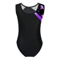 thumbnail image 7 of iiniim Kids Girls Shiny Metallic Gymnastics Leotard Dance Unitards Round Neck Bodysuit 4-14, 7 of 7
