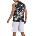 thumbnail image 2 of Sikiie Seamless Pattern With Skulls Basketball Jersey Reversible Men's Mesh Athletic Sports Shirts Training Practice S-4XLSmall, 2 of 6