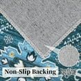 thumbnail image 6 of Hasoo Area Rug 4' x 6' Vintage Distressed Medallion Floral Area Rug for Living Room Washable Soft Indoor Floor Carpet, Blue, 6 of 7