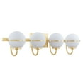 thumbnail image 3 of Aspen Creative 62312, Bathroom Vanity 4 Lights Fixture, 32" W x 7-3/4" H x 7-1/8" E, Warm Brass Finish, Bulb Not Included, 3 of 8