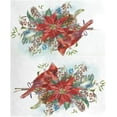 thumbnail image 3 of Christmas Poinsettia Flower and Winter Bird Red Cardinal Magnetic Mailbox Cover Standard Size for Garden Yard Outdoor Decorations-18 x 20.8", 3 of 5