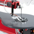 thumbnail image 4 of 16 inch Scroll Saw Variable Speed 400-1600 SPM with Tilting Table, LED Work Light Dust Port for Precision Woodworking Crafts, Red+Black, With/Without Light, 4 of 6