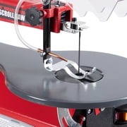 M optimized 16-Inch Variable Speed Scroll Saw with LED Light, Easy-Access Blade Changes and Extra-Large Adjustable Tilting Work Table, Red