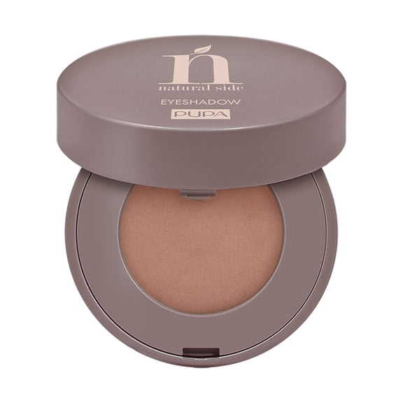 PUPA Milano Natural Side Compact Eyeshadow, 008 Chocolate Brown, 0.07 oz