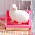 thumbnail image 4 of Rabbit Toilet with Drawer, Cage Box Potty Trainer Corner Litter Bedding Box Pet Pan for Small Animals Chinchilla Ferret - Pink, 4 of 8