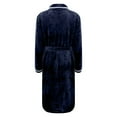 thumbnail image 6 of Afdoent Robes For Women Soft Flannel Robe Long Sleeve Bathrobe With Pockets Cozy Loungewear For Winter Warm Sleepwear And Spa Relaxation At Home Sleepwear, 6 of 8