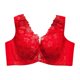 thumbnail image 1 of Gibobby Sujetador de ropa interior fina de talla grande con anillo de para mujer sin chaleco de Sujetador de encaje ropa interior Brasier sin varillas para mujer(Rojo,36E), 1 of 4