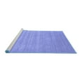 thumbnail image 2 of Ahgly Company Machine Washable Indoor Rectangle Solid Blue Modern Area Rugs, 7' x 9', 2 of 4