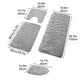 thumbnail image 3 of Fiudx Alfombrilla de Baño de Espuma Viscoelástica, Suave y Absorbente, Antideslizante, Lavable a Máquina, Ideal para El Baño y La Ducha, Colección de 4 Piezas., 3 of 6