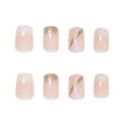 thumbnail image 4 of 24pcs French Fake Nails Pink French Fake Nail Tips Kit Full Cover Artificial Fingernails Kit 12 Sizes Short by TWSOUL, 4 of 9