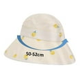 thumbnail image 3 of Coerni Toddler Sun Hat Baby Unisex Print Summer Autumn Flower Adjustable Beach Sun Hat Kids Bucket Hat, 3 of 3
