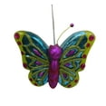 thumbnail image 6 of 4.5" Blue and Pink Butterfly Glass Christmas Ornament, 6 of 7
