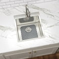 thumbnail image 6 of Mocoloo Silicone Sink Mat Kitchen Sink Protectors for Kitchen Sink, 14"x 11" Sink Mat Grid Non-Slip Folding Sink for Bottom of Farmhouse Stainless Steel Porcelain Sink Pad, Cross Cutout Pattern, 6 of 9