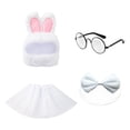 thumbnail image 2 of Easter Garden Statue Outfit White Accessory Set for 23 in Porch Cement Sculpture Holiday Lawn Yard Decorations White Theme, 2 of 4